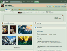 Tablet Screenshot of gothicage.deviantart.com