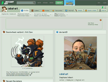 Tablet Screenshot of cabal-art.deviantart.com