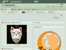 Tablet Screenshot of kiffy25081987.deviantart.com
