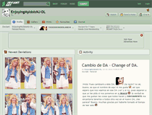 Tablet Screenshot of enjoyingmyidolsnj-dl.deviantart.com