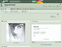 Tablet Screenshot of himawarinosekai.deviantart.com