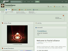 Tablet Screenshot of fractalalliance.deviantart.com