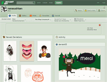 Tablet Screenshot of nanasushisan.deviantart.com