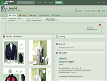 Tablet Screenshot of chris-3d.deviantart.com