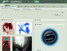 Tablet Screenshot of dela12.deviantart.com