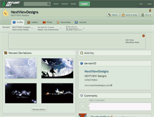 Tablet Screenshot of nextviewdesigns.deviantart.com
