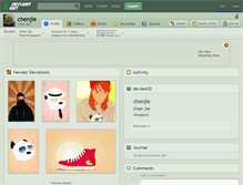 Tablet Screenshot of chenjie.deviantart.com