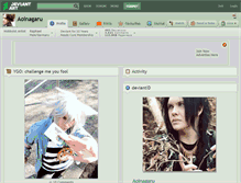 Tablet Screenshot of aoinagaru.deviantart.com