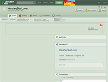 Tablet Screenshot of hersheystarlover.deviantart.com