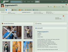 Tablet Screenshot of dragonmaster073.deviantart.com