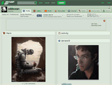 Tablet Screenshot of oddocean.deviantart.com