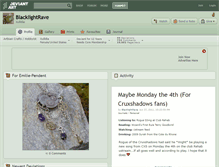 Tablet Screenshot of blacklightrave.deviantart.com