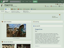 Tablet Screenshot of dragoncross.deviantart.com