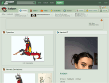 Tablet Screenshot of icetaon.deviantart.com