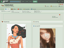 Tablet Screenshot of huskyhusky2.deviantart.com