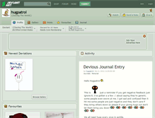 Tablet Screenshot of hugpatrol.deviantart.com