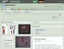 Tablet Screenshot of lolrandomrawr.deviantart.com
