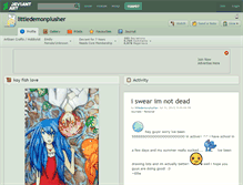 Tablet Screenshot of littledemonplusher.deviantart.com