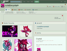 Tablet Screenshot of crystalthecoyoteplz.deviantart.com