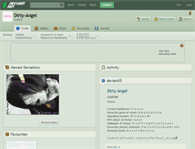 Tablet Screenshot of dirty-angel.deviantart.com