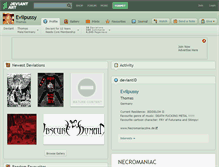 Tablet Screenshot of evilpussy.deviantart.com