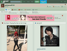 Tablet Screenshot of animewolf101.deviantart.com