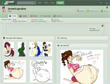 Tablet Screenshot of isweetcupcakes.deviantart.com