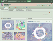 Tablet Screenshot of kotenka1984.deviantart.com