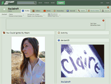 Tablet Screenshot of itsclaire9.deviantart.com