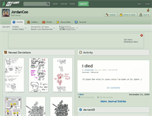 Tablet Screenshot of jordancee.deviantart.com