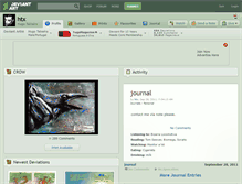 Tablet Screenshot of htx.deviantart.com