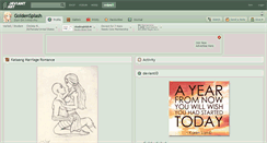 Desktop Screenshot of goldensplash.deviantart.com