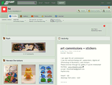 Tablet Screenshot of ht.deviantart.com