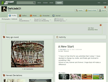 Tablet Screenshot of darkjade21.deviantart.com