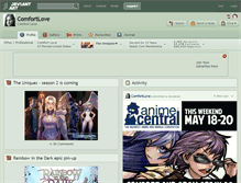 Tablet Screenshot of comfortlove.deviantart.com
