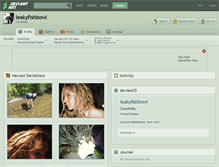 Tablet Screenshot of leakyfishbowl.deviantart.com