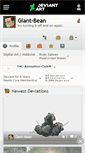 Mobile Screenshot of giant-bean.deviantart.com