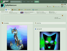 Tablet Screenshot of fluffykittenlove.deviantart.com