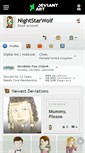 Mobile Screenshot of nightstarwolf.deviantart.com