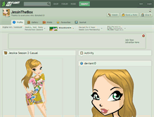 Tablet Screenshot of jessinthebox.deviantart.com