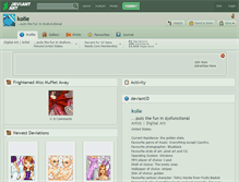 Tablet Screenshot of kolie.deviantart.com