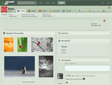 Tablet Screenshot of kuxu.deviantart.com