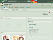 Tablet Screenshot of heechul-rella.deviantart.com