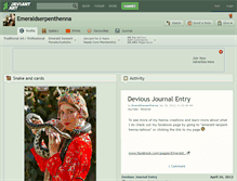 Tablet Screenshot of emeraldserpenthenna.deviantart.com