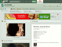 Tablet Screenshot of cat-zombie.deviantart.com