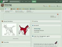Tablet Screenshot of nintendogs.deviantart.com