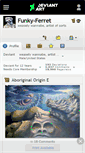 Mobile Screenshot of funky-ferret.deviantart.com