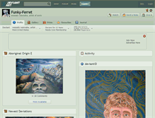 Tablet Screenshot of funky-ferret.deviantart.com