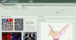 Desktop Screenshot of neongreencrayons.deviantart.com