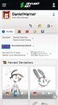 Mobile Screenshot of danielwarner.deviantart.com